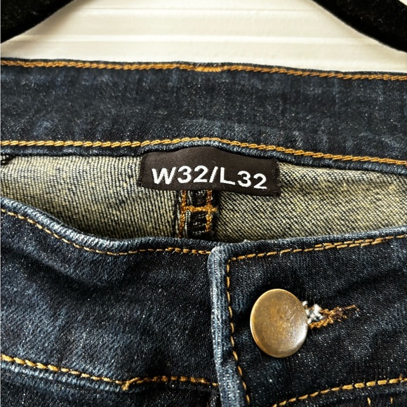 Denim Biker Riding Jeans - Picture 3 of 4